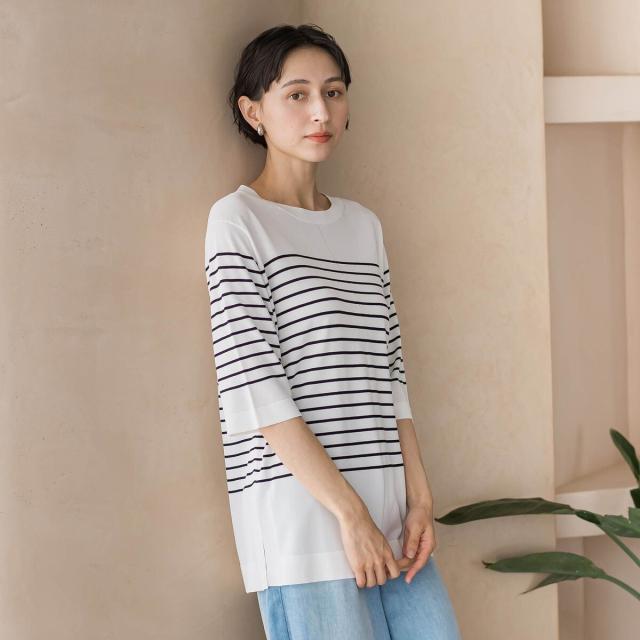 ラエフ（la．f．．．）/ボーダーTシャツニット_9