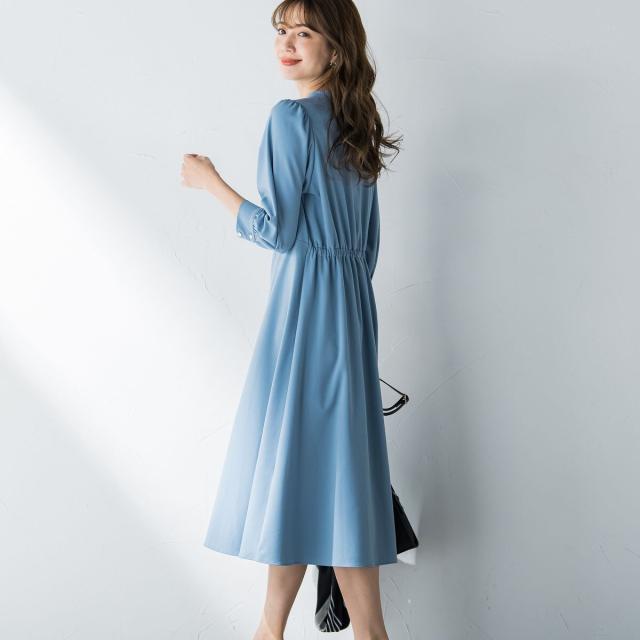 ケティ（ketty）/美シルエット比翼Vネックワンピース ≪洗濯機で洗える