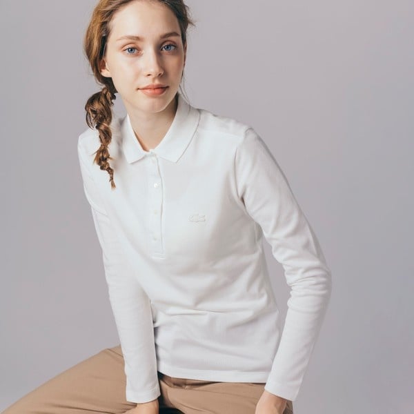 LACOSTE/ラコステ☆ストレッチポロシャツ36 LACOSTE ラコステ 36 レディース 女性 ポロシャツ カットソー