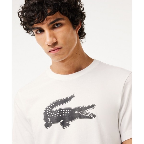 ラコステ（LACOSTE）/コットンブレンドウルトラドライロゴプリント半袖Tシャツ
