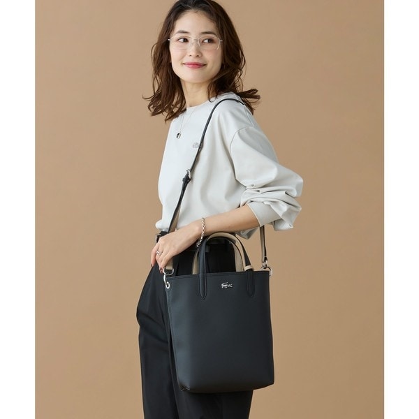 ラコステ（LACOSTE）/ANNAリバーシブル縦型 トートバッグ / 2WAY_5