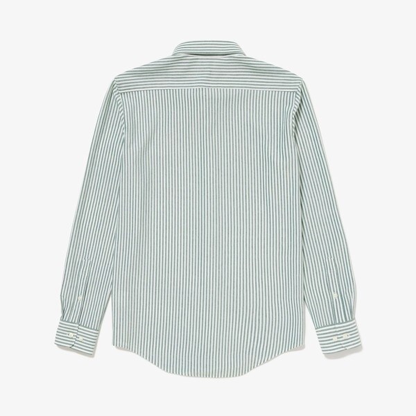 ラコステ（LACOSTE）/クールマックスブレンド鹿の子地ストライプシャツ_10
