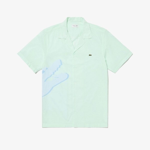 ラコステ（LACOSTE）/オーバーサイズプリントオープンネックシャツの通販は
