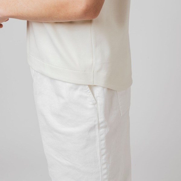 ラコステ　モックネック　Tシャツ　5分袖 5分袖モックネックサマーニットTシャツ | ラコステ(LACOSTE