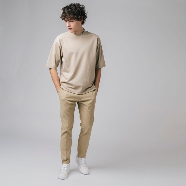 ラコステ　モックネック　Tシャツ　5分袖 5分袖モックネックサマーニットTシャツ | ラコステ(LACOSTE