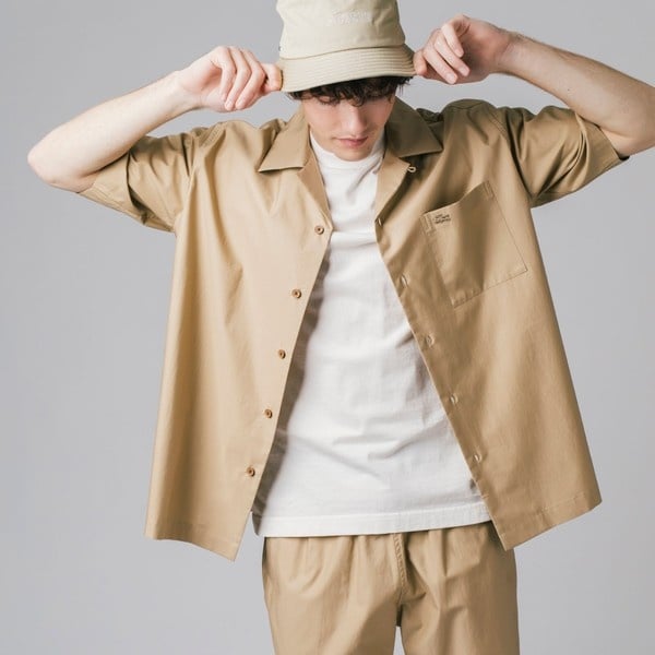 ラコステ（LACOSTE）/コットンバックサテンオープンカラーシャツ_1
