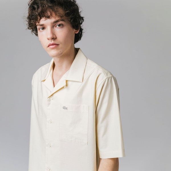 ラコステ（LACOSTE）/コットンバックサテンオープンカラーシャツ_7