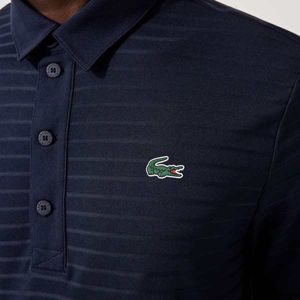 EC限定】ジャカードボーダーゴルフポロシャツ | ラコステ(LACOSTE