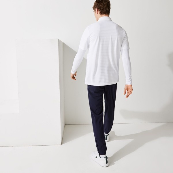 ラコステ（LACOSTE）/【EC限定】ジャカードボーダーゴルフポロシャツの