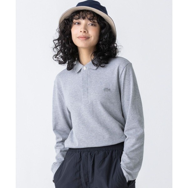 ラコステ（LACOSTE）/比翼フロントロングスリーブポロシャツの