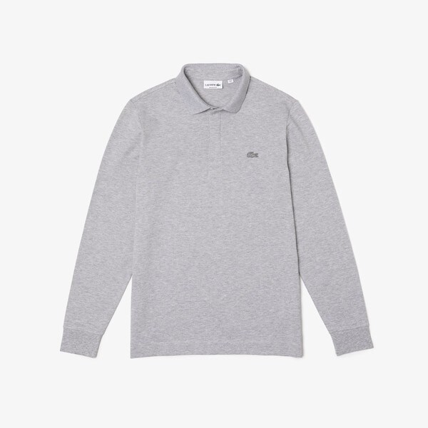 ラコステ（LACOSTE）/比翼フロントロングスリーブポロシャツの