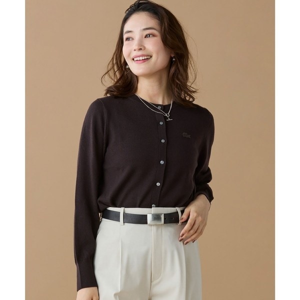 ラコステ（LACOSTE）/ウォッシャブルウールニットカーディガン