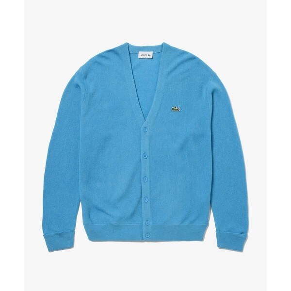 ラコステ（LACOSTE）/ガーター編みVネックカーディガン