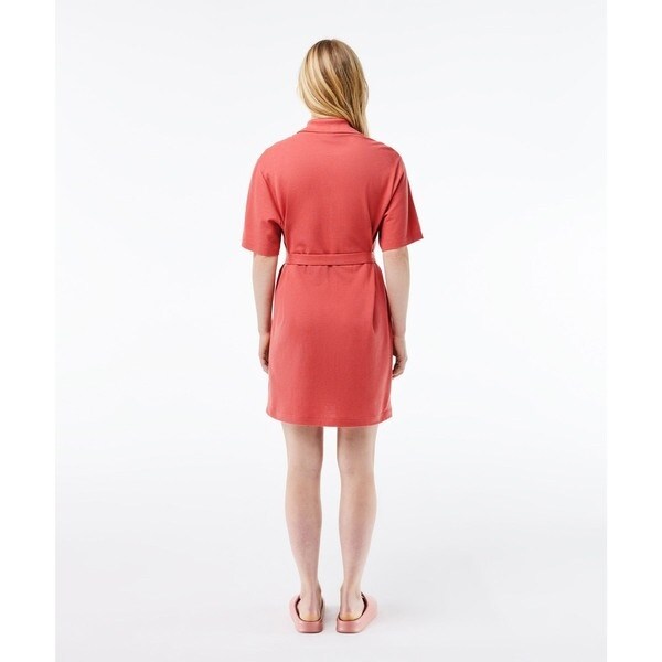 U302/美品 LACOSTE ロングシャツワンピース 鹿の子 38 ピンク LACOSTE / ラコステ （キッズ） ワンピース | ファッション通販
