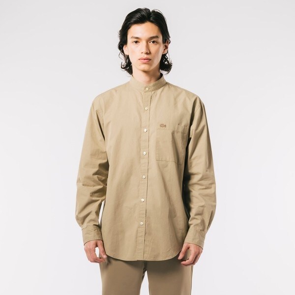 ラコステ（LACOSTE）/オーバーサイズ スタンドカラーシャツの