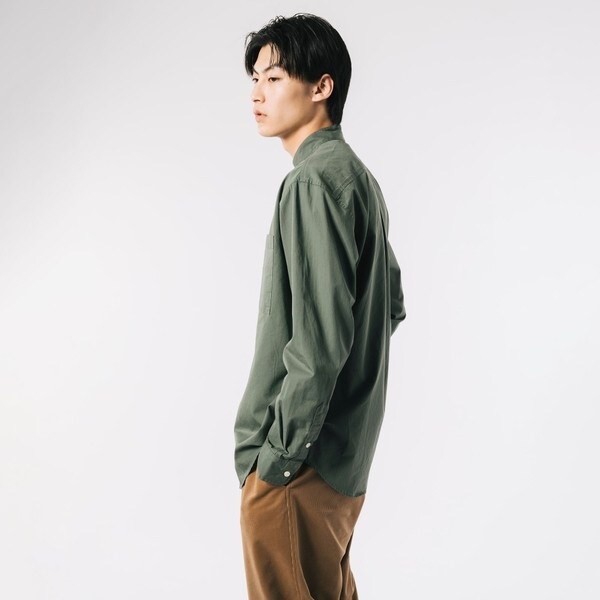 ラコステ(LACOSTE)/オーバーサイズ スタンドカラーシャツの ラコステ(LACOSTE)/オーバーサイズ スタンドカラーシャツの