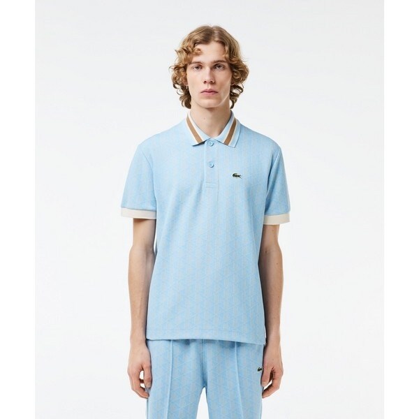 ラコステ（LACOSTE）/モノグラムジャカード半袖ポロシャツの通販