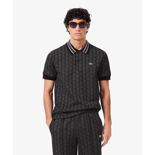 ラコステ（LACOSTE）/モノグラムジャカード半袖ポロシャツの通販