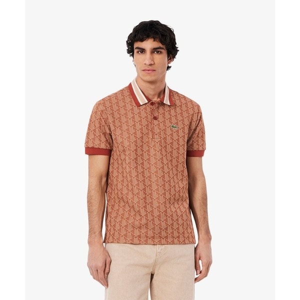 ラコステ（LACOSTE）/モノグラムジャカード半袖ポロシャツの通販