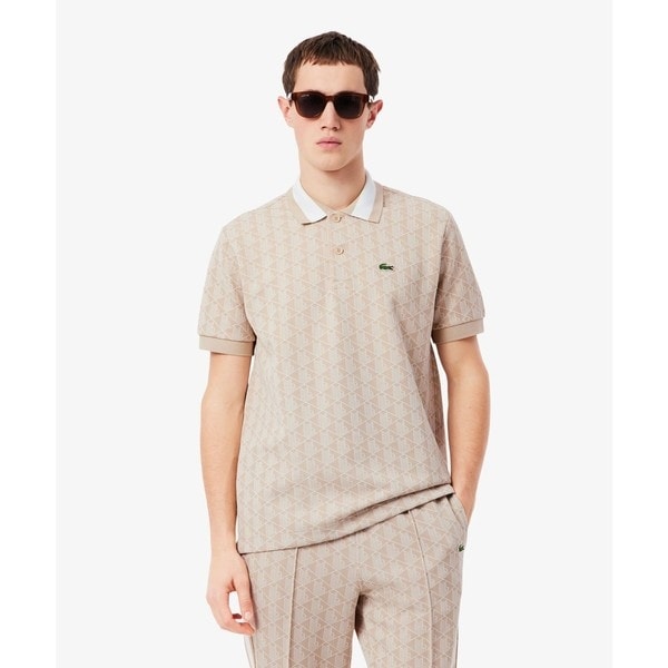 ラコステ（LACOSTE）/モノグラムジャカード半袖ポロシャツの通販はau