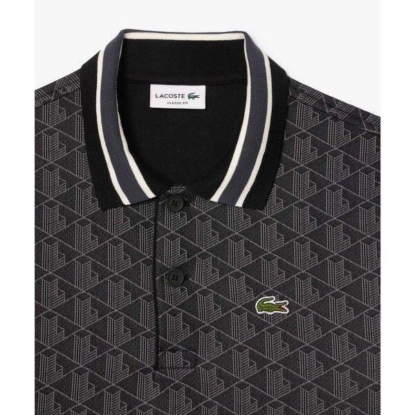 ラコステ（LACOSTE）/モノグラムジャカード半袖ポロシャツの通販