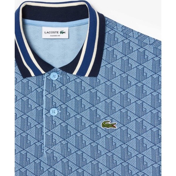 ラコステ（LACOSTE）/モノグラムジャカード半袖ポロシャツの通販