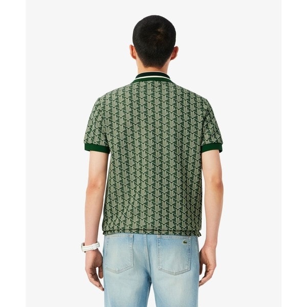 ラコステ（LACOSTE）/モノグラムジャカード半袖ポロシャツの通販