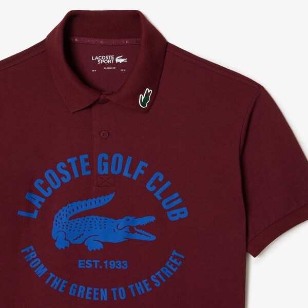 ラコステ（LACOSTE）/オーバーサイズプリントゴルフポロシャツ