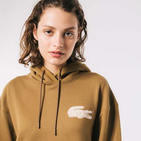 ラコステ（LACOSTE）/ボアワニロゴスウェットフーディードレスの通販は