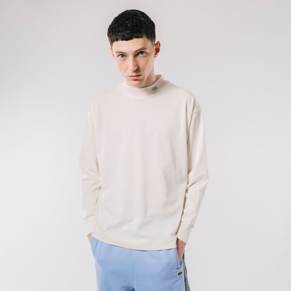 ラコステ（LACOSTE）/鹿の子地モックネックTシャツ