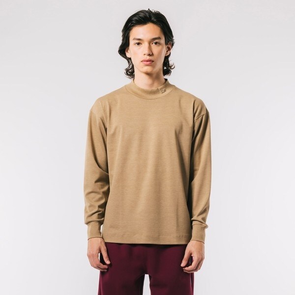 ラコステ（LACOSTE）/鹿の子地モックネックTシャツ
