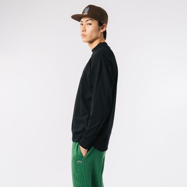 ラコステ（LACOSTE）/鹿の子地モックネックTシャツ