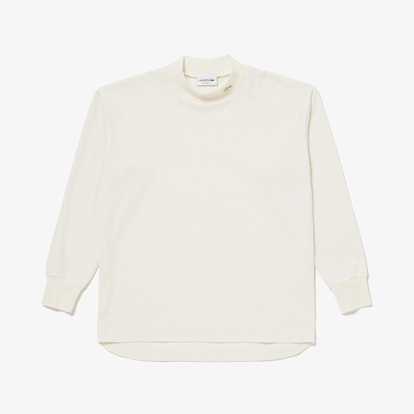 ラコステ（LACOSTE）/鹿の子地モックネックTシャツ