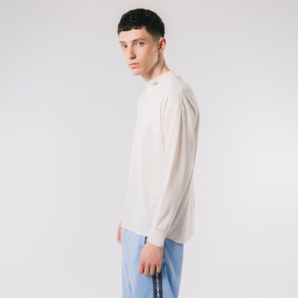 ラコステ（LACOSTE）/鹿の子地モックネックTシャツ