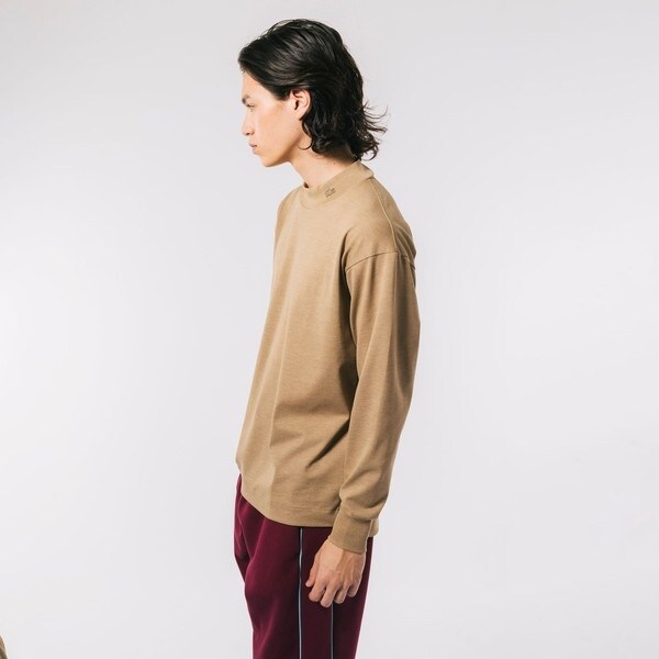 ラコステ（LACOSTE）/鹿の子地モックネックTシャツ