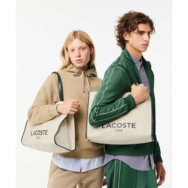 ラコステ（LACOSTE）/ヘリテージキャンバス テニススタイルトートバッグ