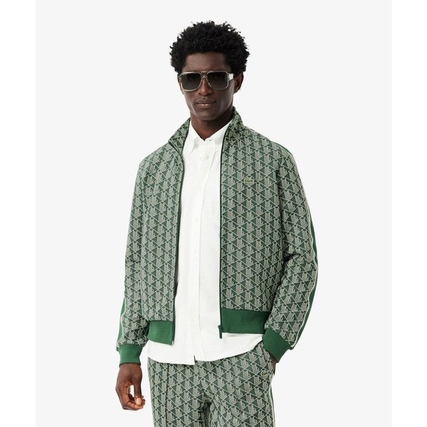 ラコステ LACOSTE モノグラムジャカードトラックジャケット SH1440 ラコステ LACOSTE モノグラムジャカードトラックジャケット