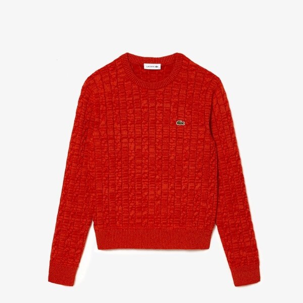 ラコステ（LACOSTE）/メランジェニットケーブルセーター_5