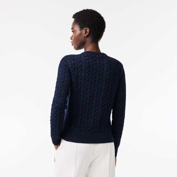 ラコステ（LACOSTE）/メランジェニットケーブルセーター_7