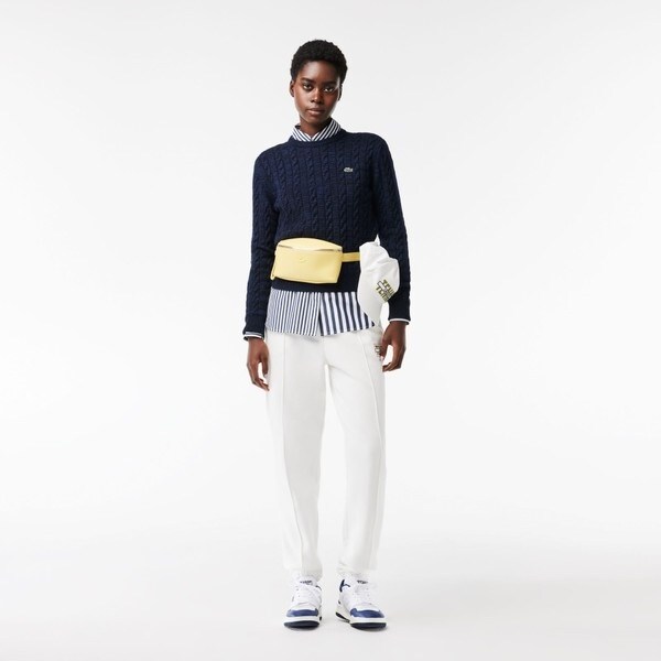 ラコステ（LACOSTE）/メランジェニットケーブルセーター_10