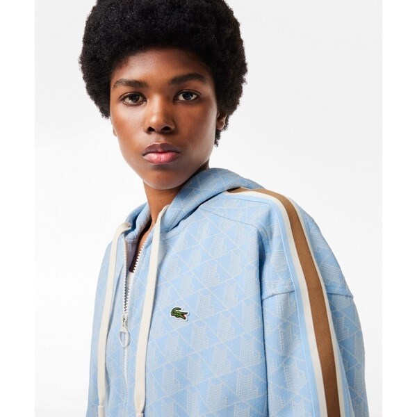 ラコステ（LACOSTE）/モノグラムジャカードジップアップ