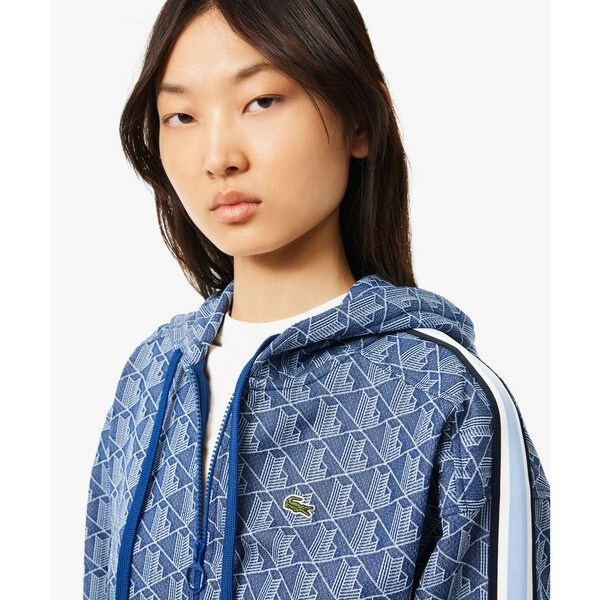 ラコステ（LACOSTE）/モノグラムジャカードジップアップ