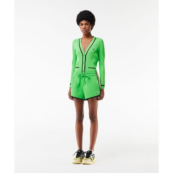 ラコステ（LACOSTE）/サイド切り替え鹿の子地ショートパンツ