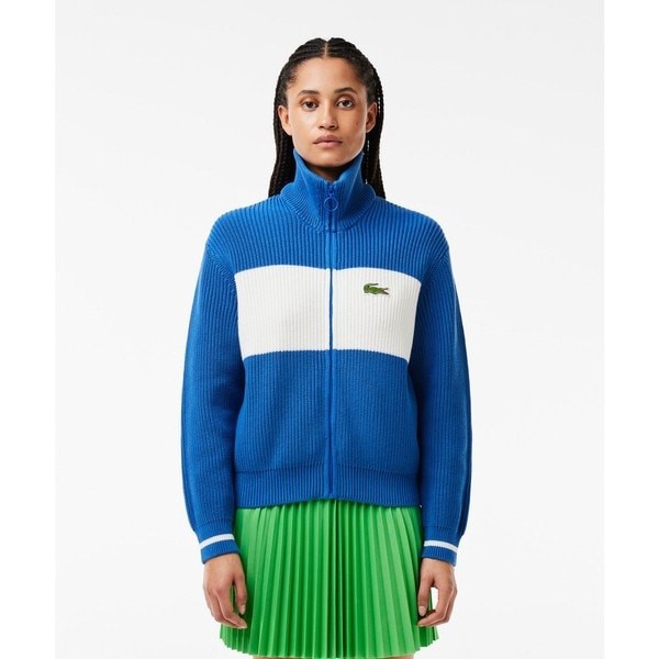 ラコステ（LACOSTE）/ローゲージニットスタンドカラージャケットの通販は