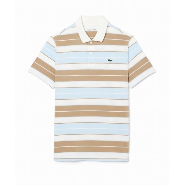 ラコステ（LACOSTE）/UVカット UPF50+ マルチカラーボーダーウルトラドライポロシャツ