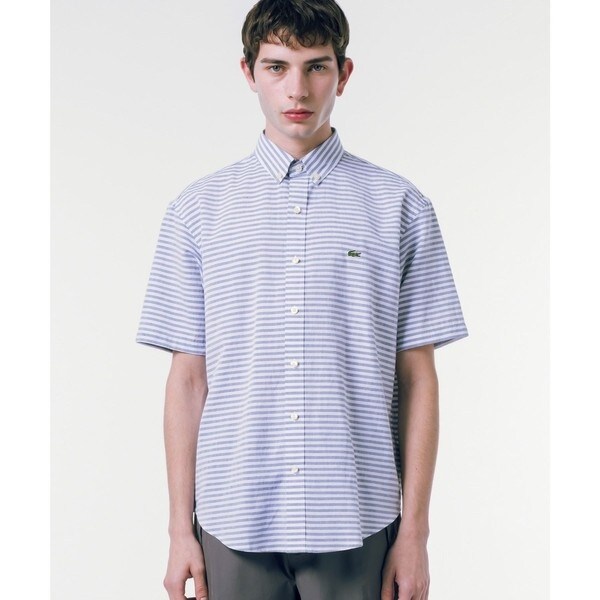 ラコステ（LACOSTE）/コットンリネンボーダーシャツ_1