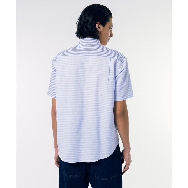 ラコステ（LACOSTE）/コットンリネンボーダーシャツ_14