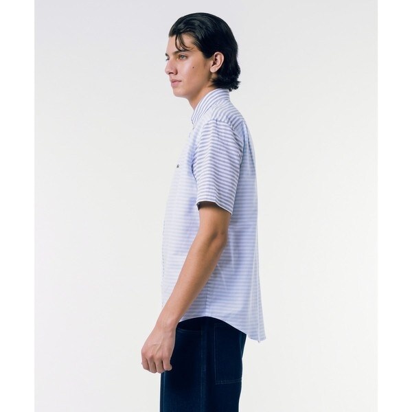 ラコステ（LACOSTE）/コットンリネンボーダーシャツ_16
