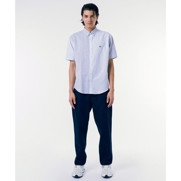 ラコステ（LACOSTE）/コットンリネンボーダーシャツ_17