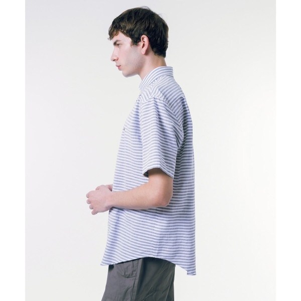 ラコステ（LACOSTE）/コットンリネンボーダーシャツ_19